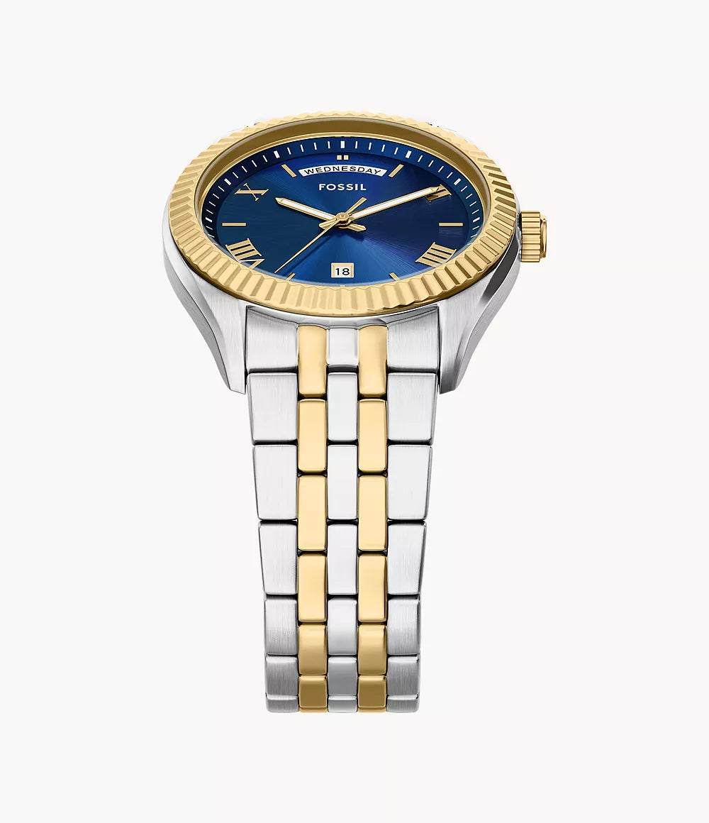 Fossil Campbell Three-Hand Day-Date
