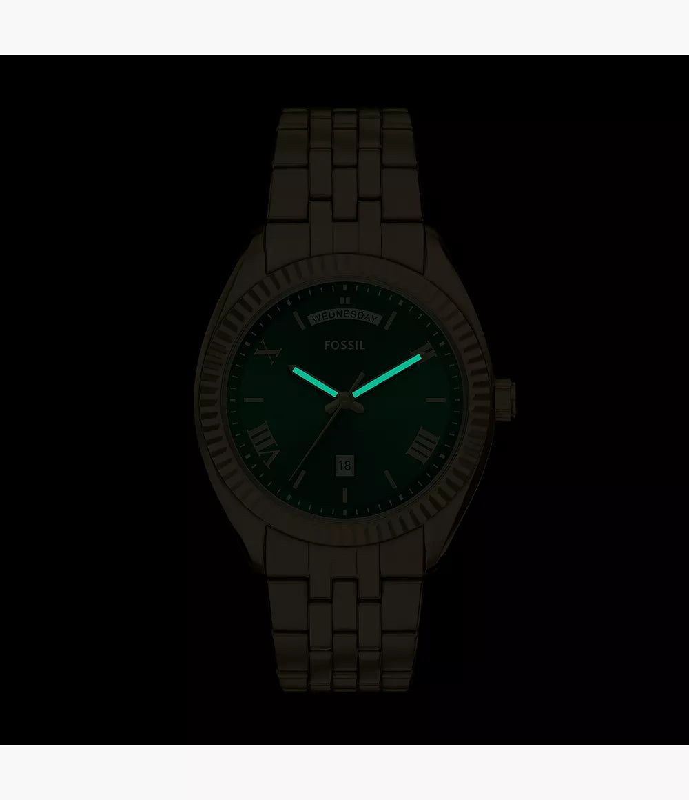 Fossil Campbell Three-Hand Day-Date