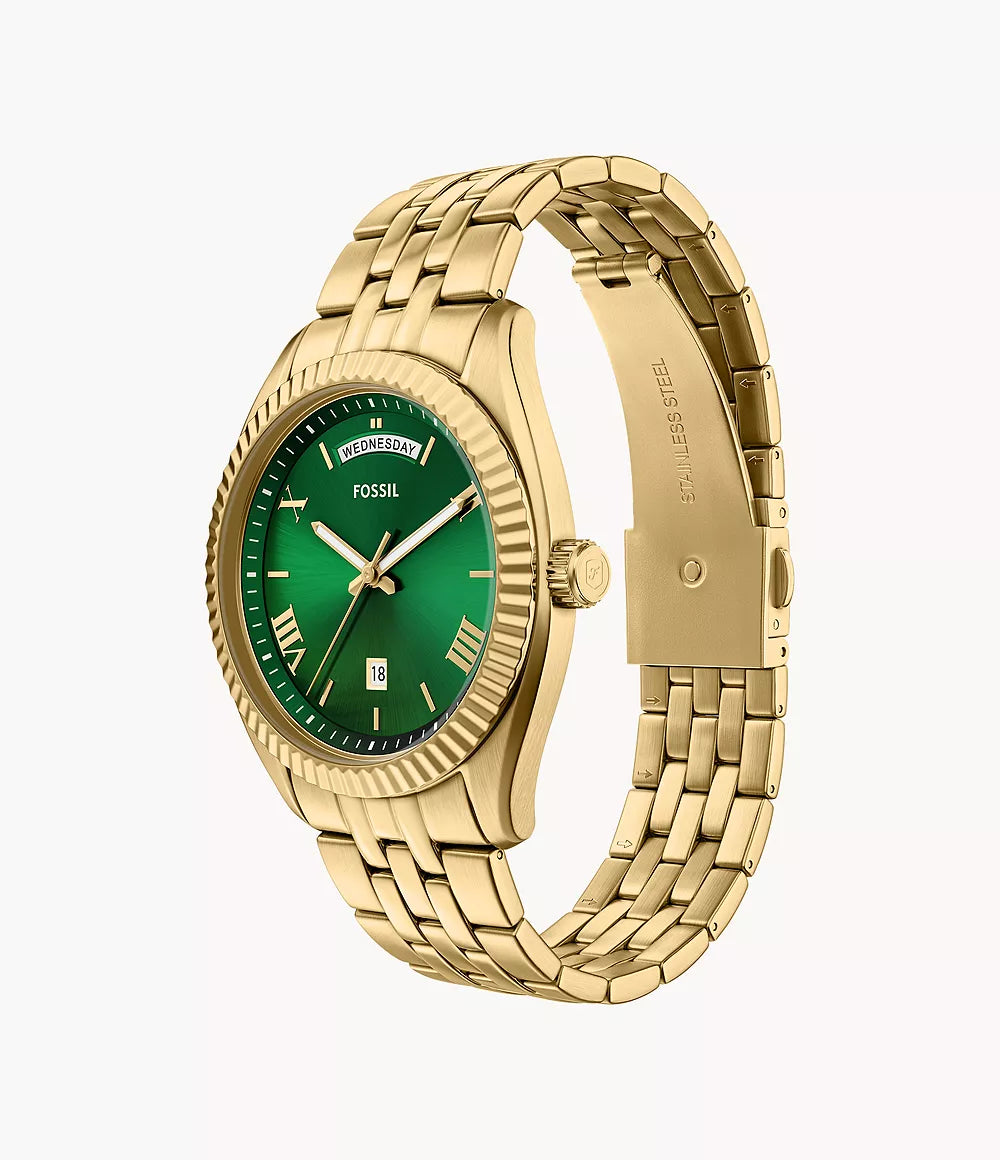 Fossil Campbell Three-Hand Day-Date