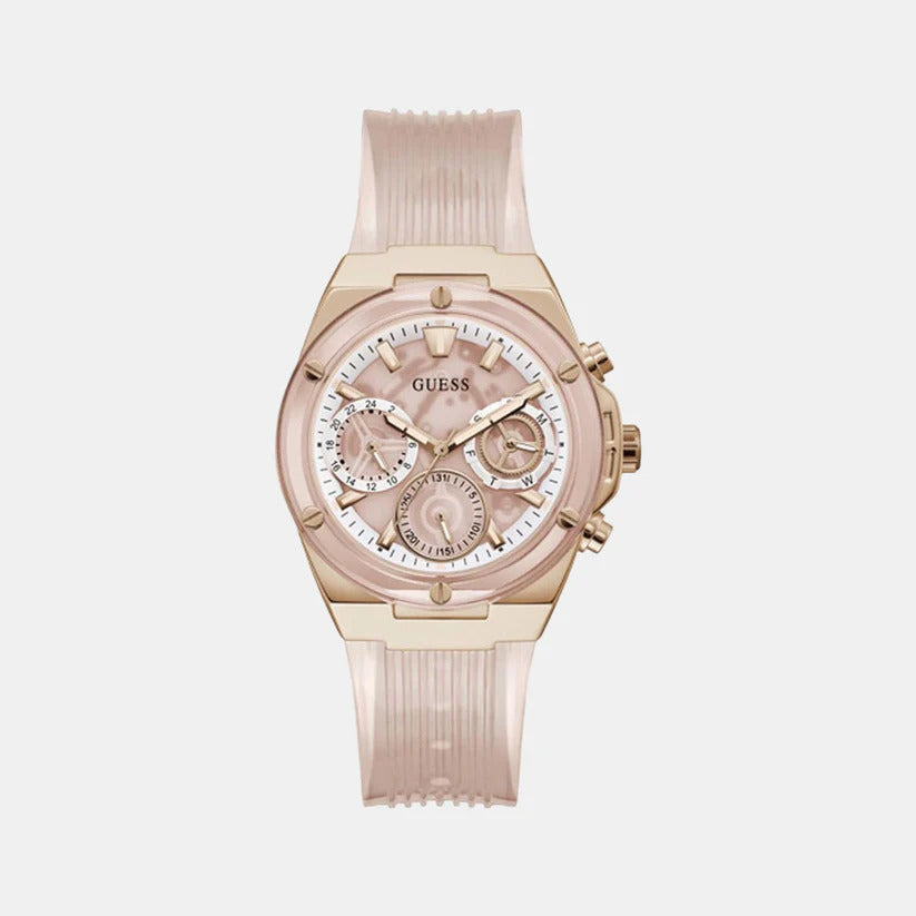 Guess Unisex Leather Chronograph Watch