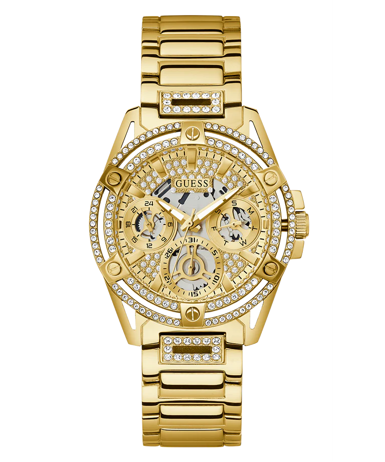 GUESS Ladies Gold Tone Multi-function Watch