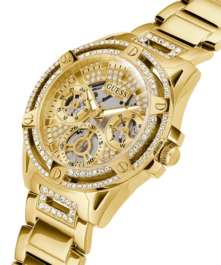 GUESS Ladies Gold Tone Multi-function Watch