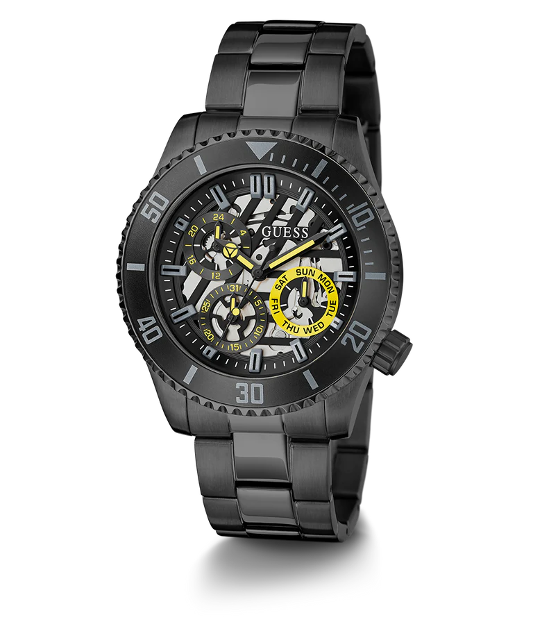 GUESS Men's Black Multi-Function Watch