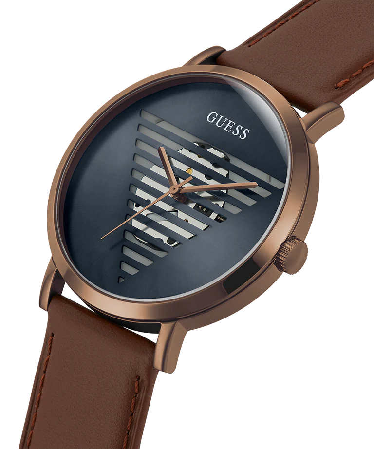 GUESS Men's Brown Coffee Analog Watch