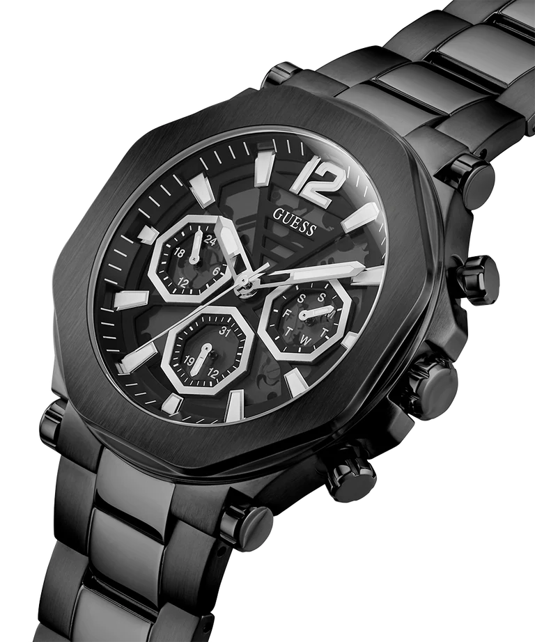 GUESS Men's Black Multi-Function Watch