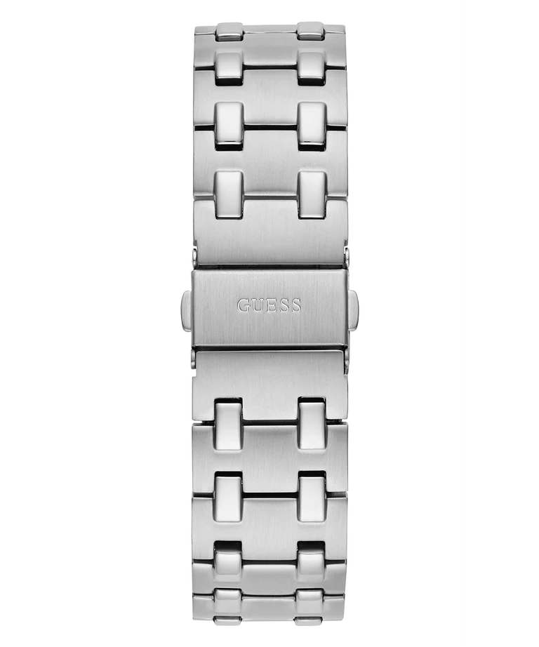 GUESS Men's Silver Tone Analog Watch