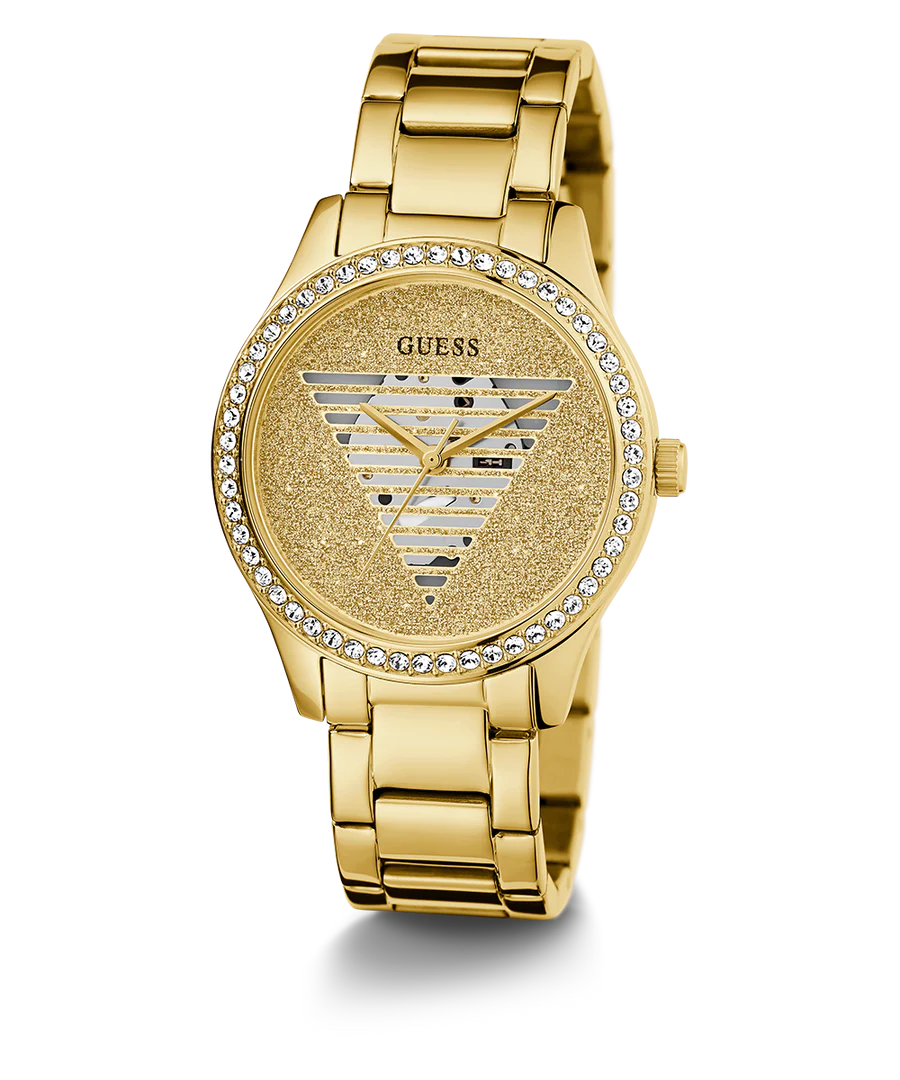 GUESS Ladies Gold Tone Analog Watch