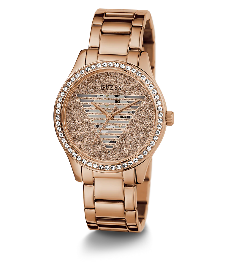 GUESS Ladies Rose Gold Tone Analog Watch