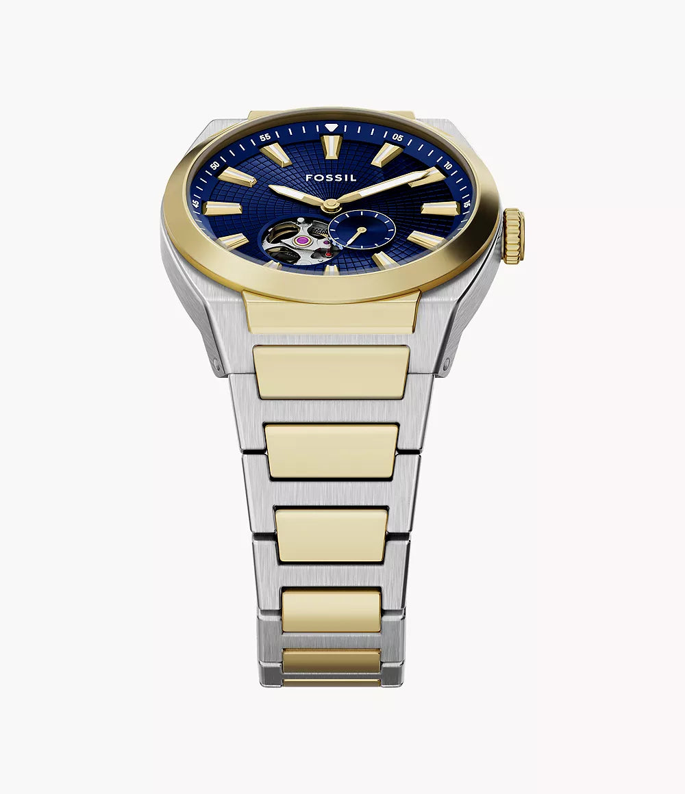 Fossil Everett 42mm Automatic Two-Tone Stainless-Steel Watch