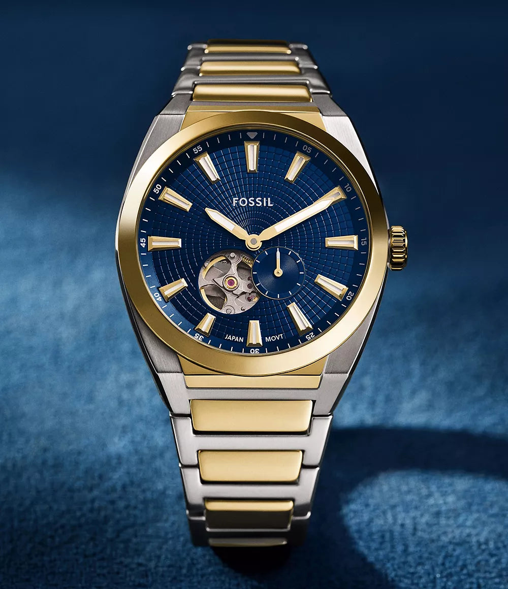 Fossil Everett 42mm Automatic Two-Tone Stainless-Steel Watch