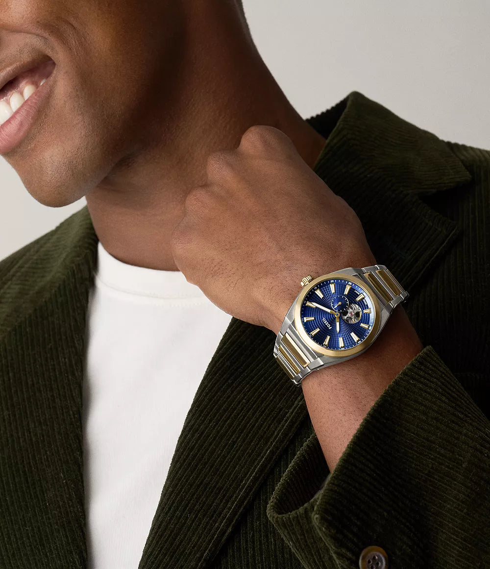 Fossil Everett 42mm Automatic Two-Tone Stainless-Steel Watch