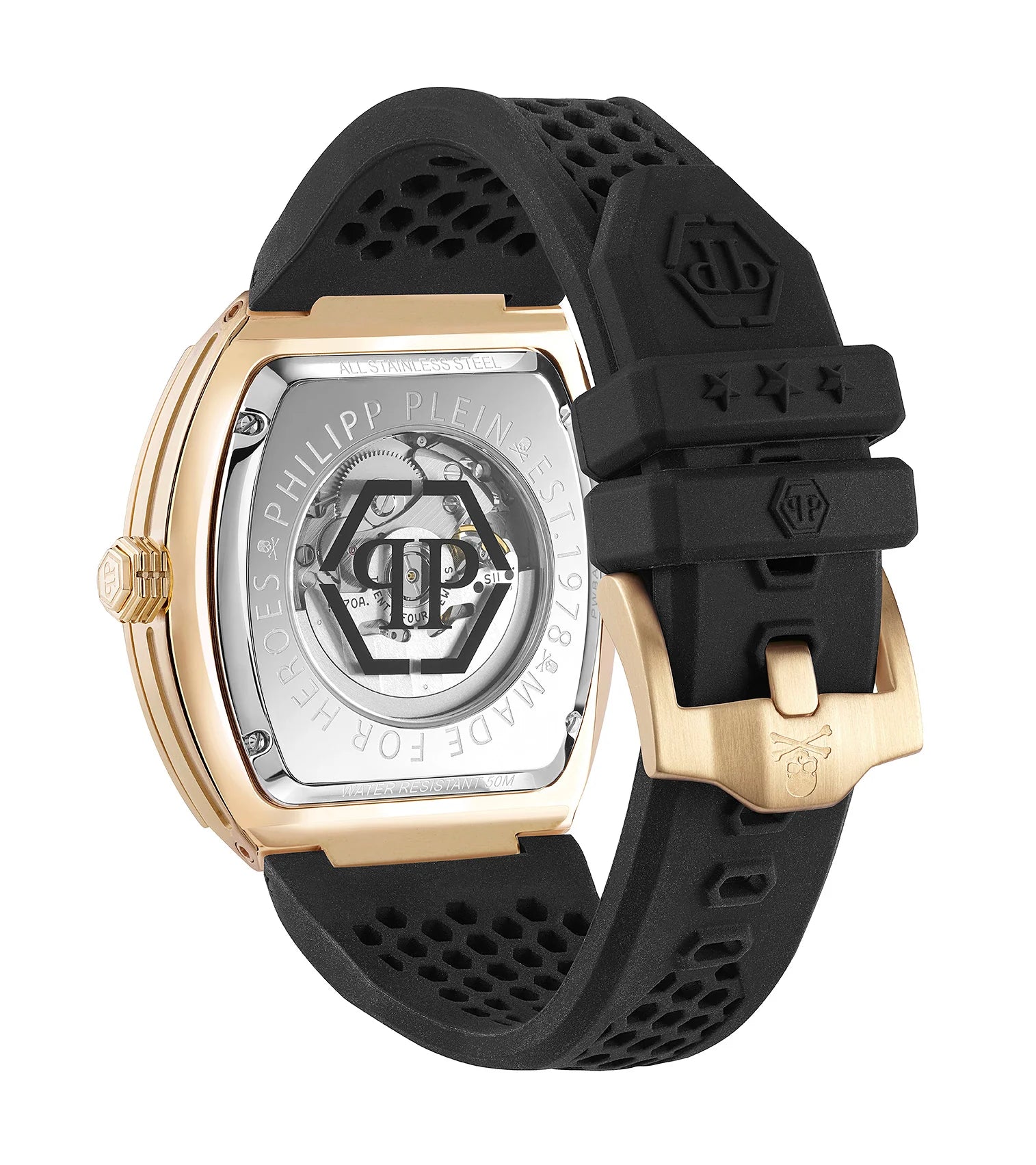 Philipp Plein The Skeleton Men Black Dial Automatic Watch