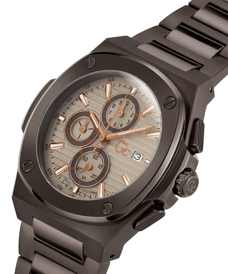 Gc Coussin Shape Chrono Metal