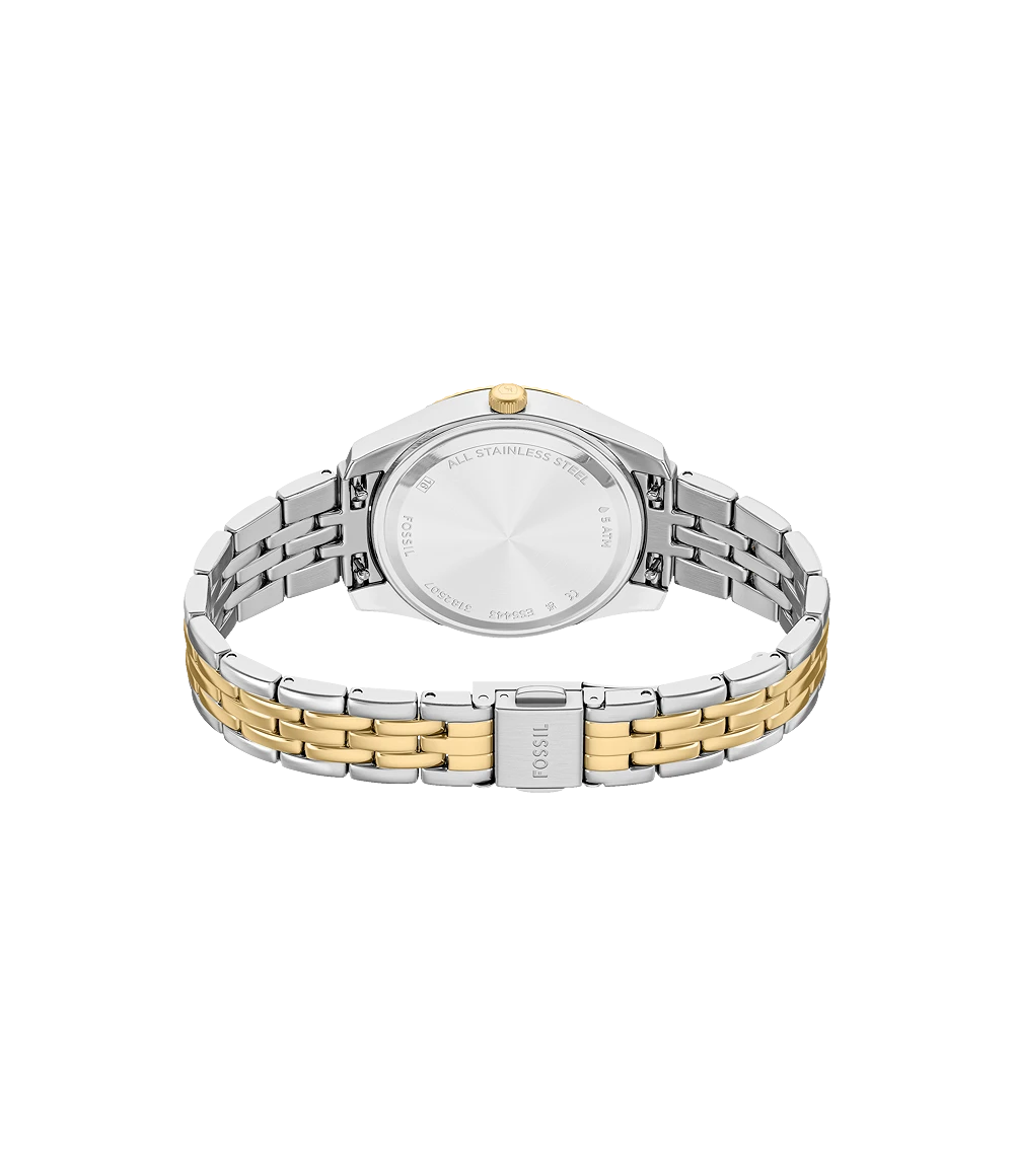 Fossil Scarlette Three-Hand Two-Tone Stainless-Steel Watch