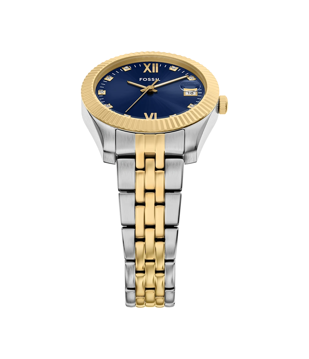 Fossil Scarlette Three-Hand Two-Tone Stainless-Steel Watch