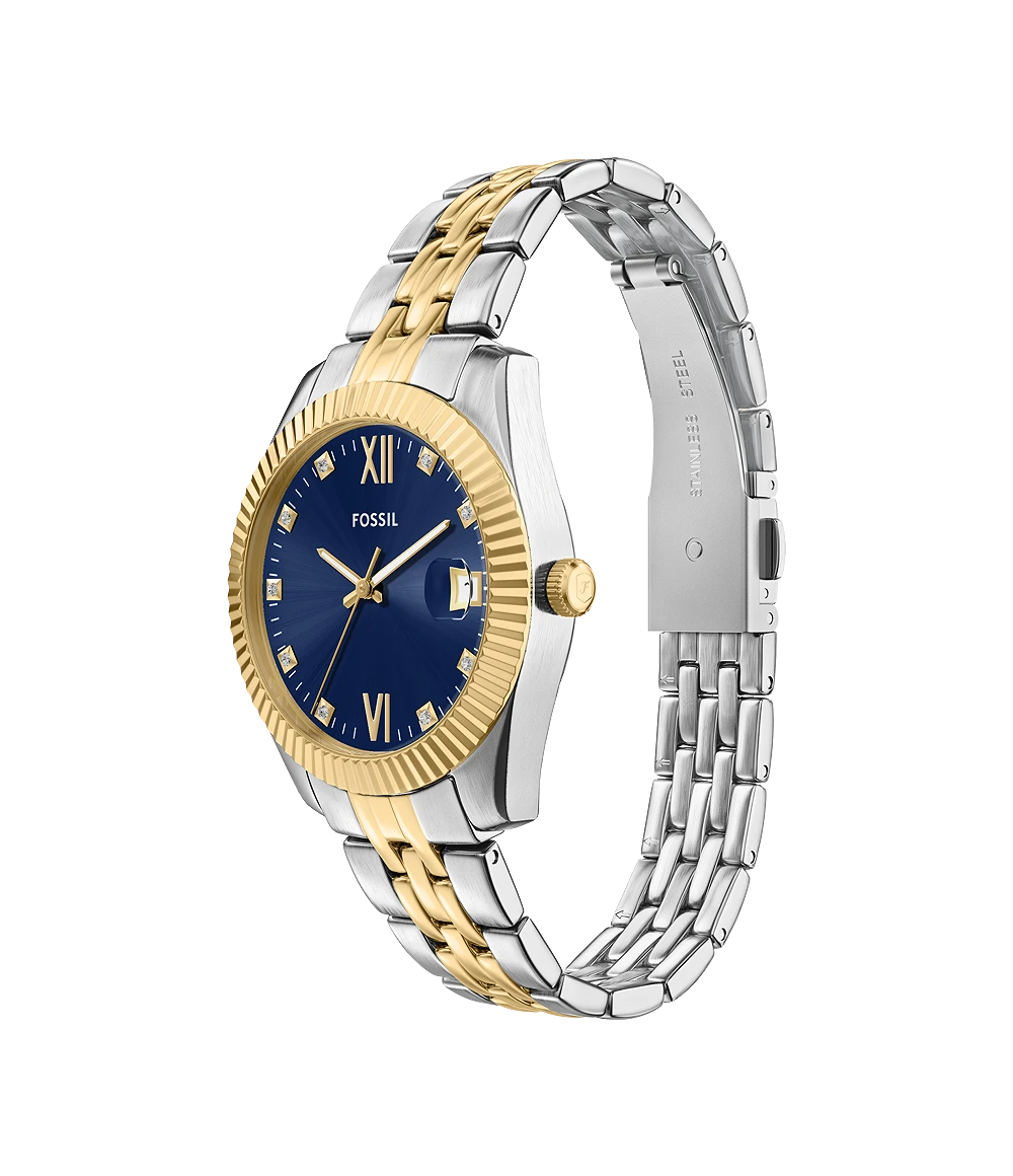 Fossil Scarlette Three-Hand Two-Tone Stainless-Steel Watch