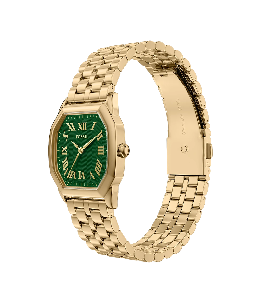 Fossil Harlow Three-Hand Gold-Tone Stainless Steel Watch