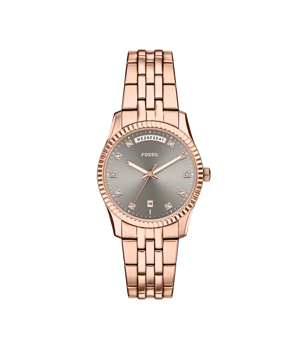 Fossil Scarlette Three-Hand Day-Date