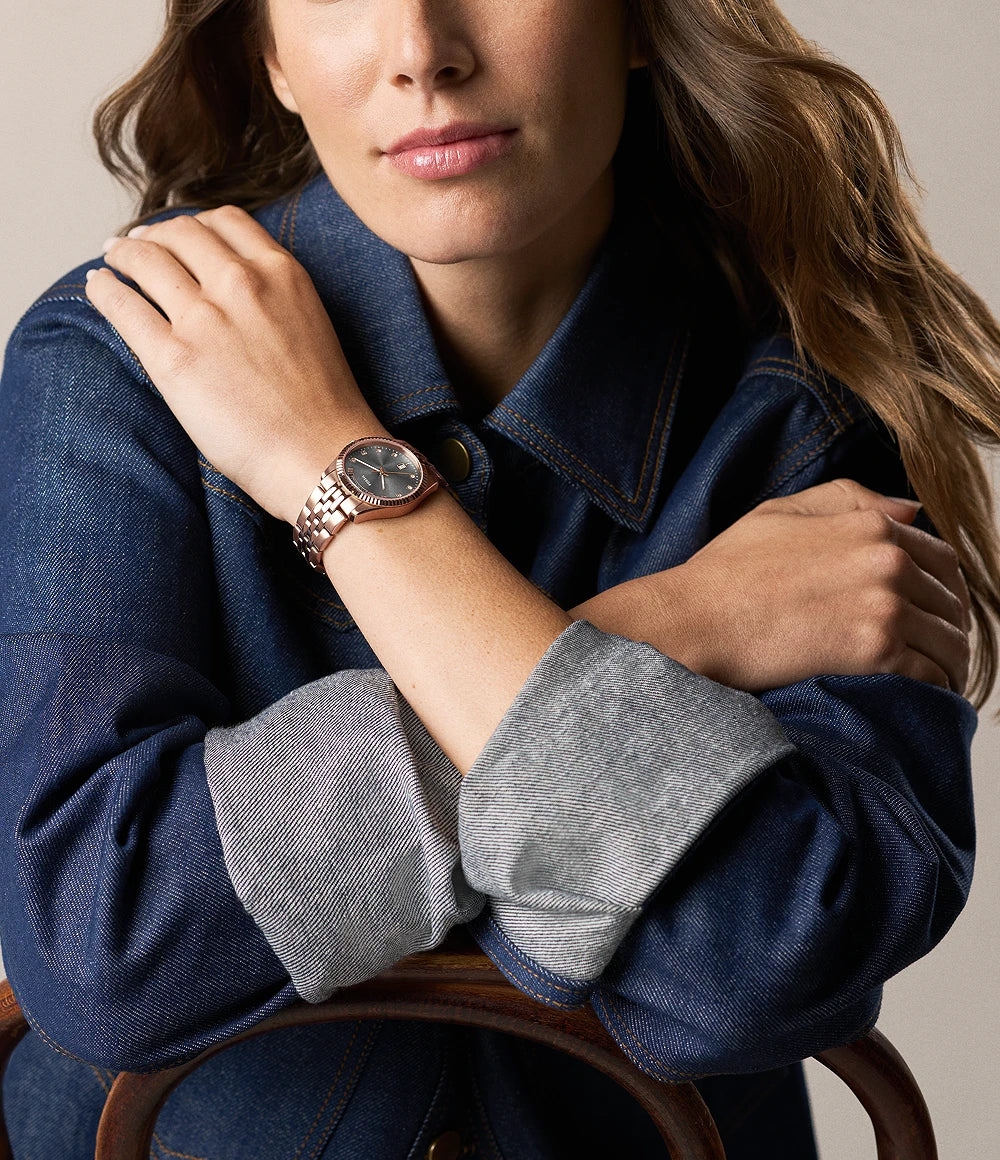 Fossil Scarlette Three-Hand Day-Date