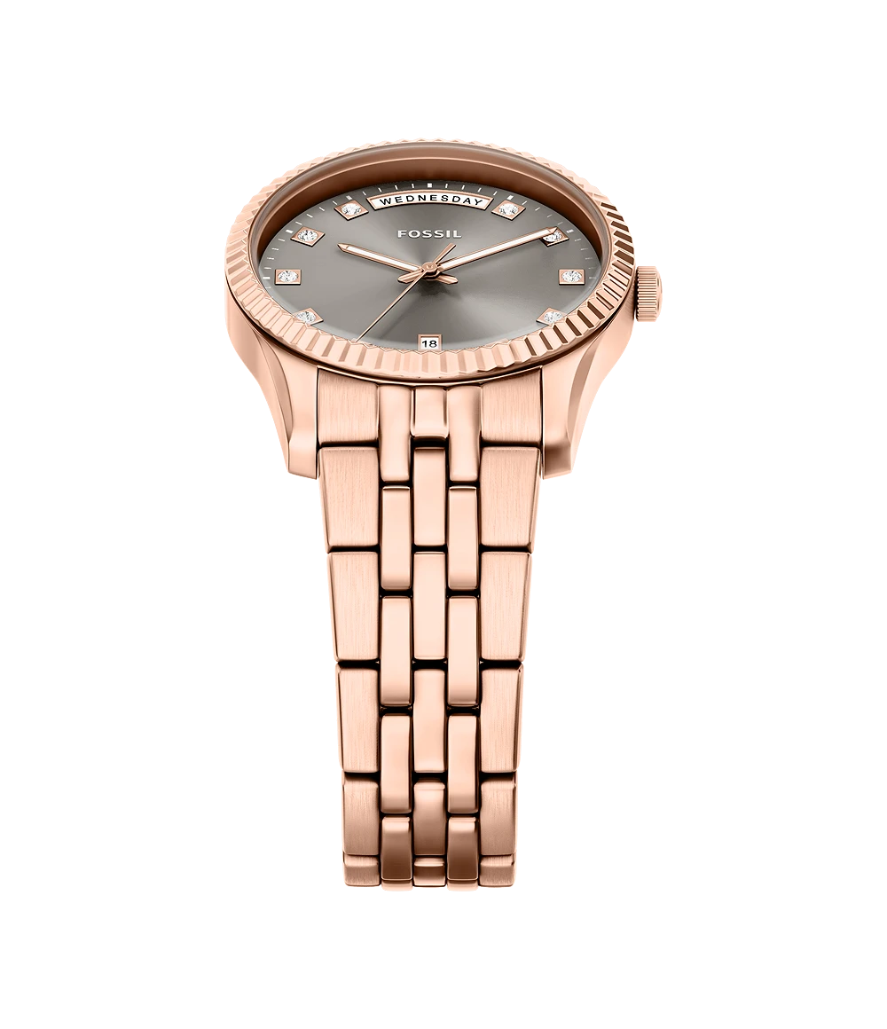 Fossil Scarlette Three-Hand Day-Date