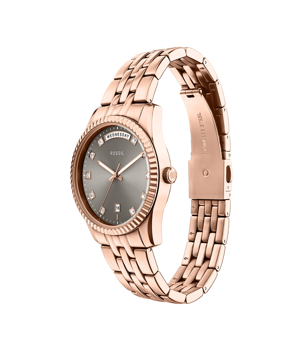 Fossil Scarlette Three-Hand Day-Date