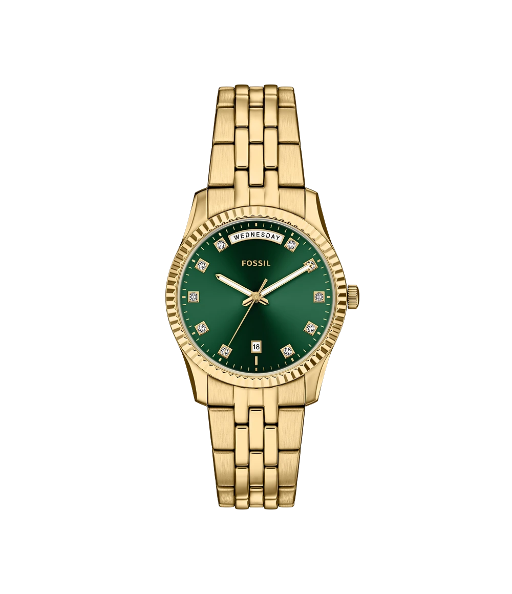 Fossil Scarlette Three-Hand Day-Date