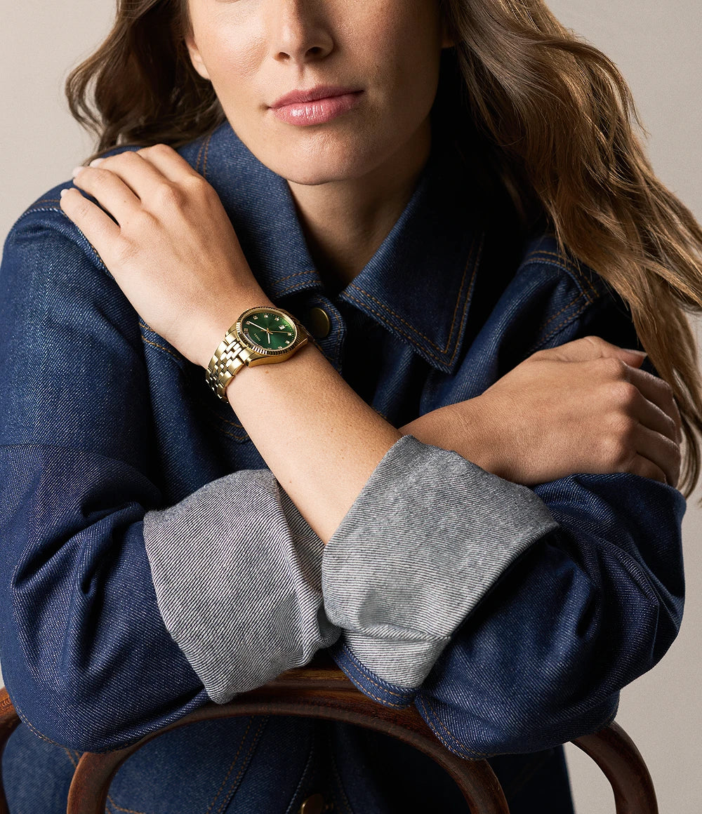 Fossil Scarlette Three-Hand Day-Date