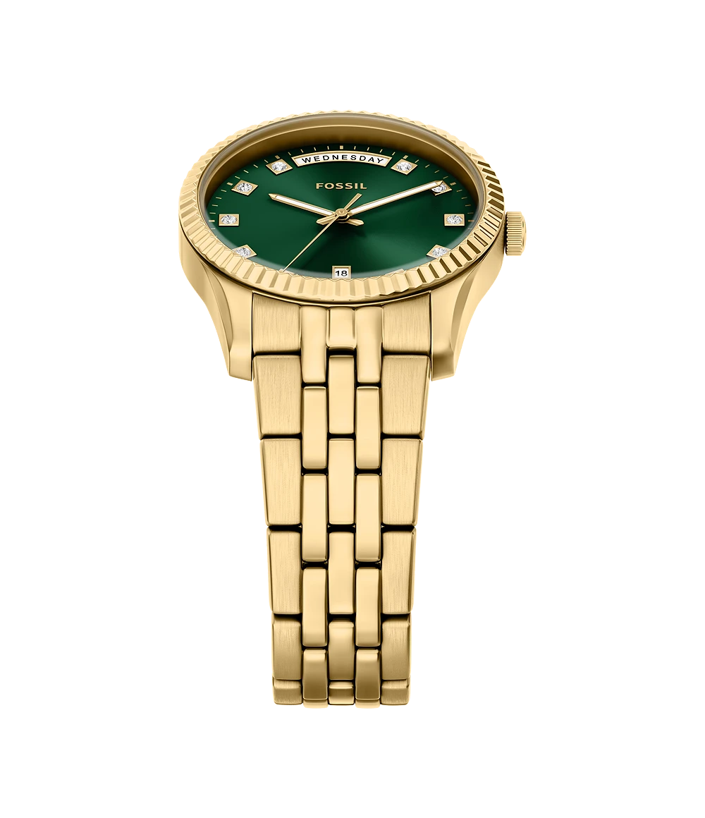 Fossil Scarlette Three-Hand Day-Date