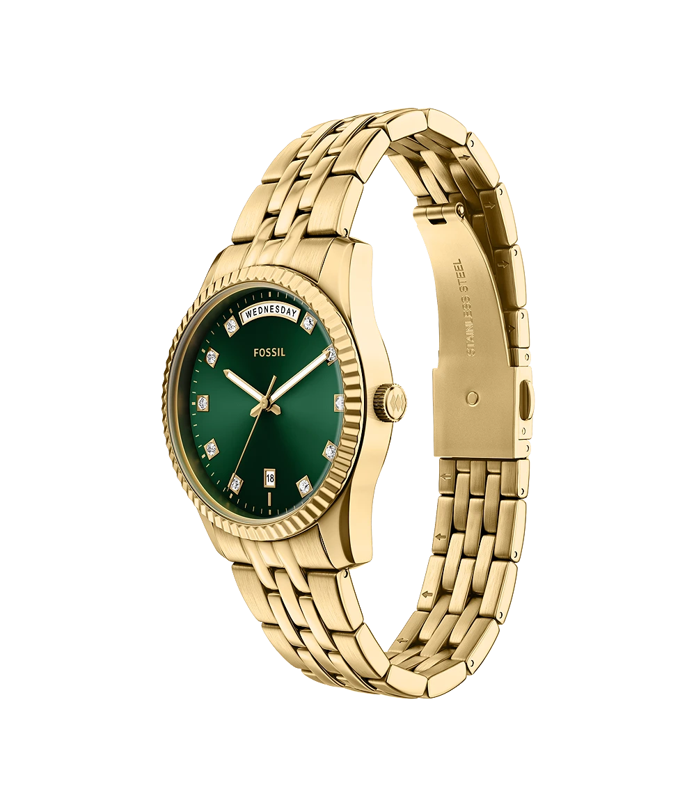 Fossil Scarlette Three-Hand Day-Date