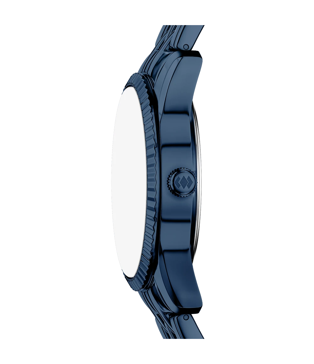 Fossil Scarlette Three-Hand Navy Stainless Steel Watch