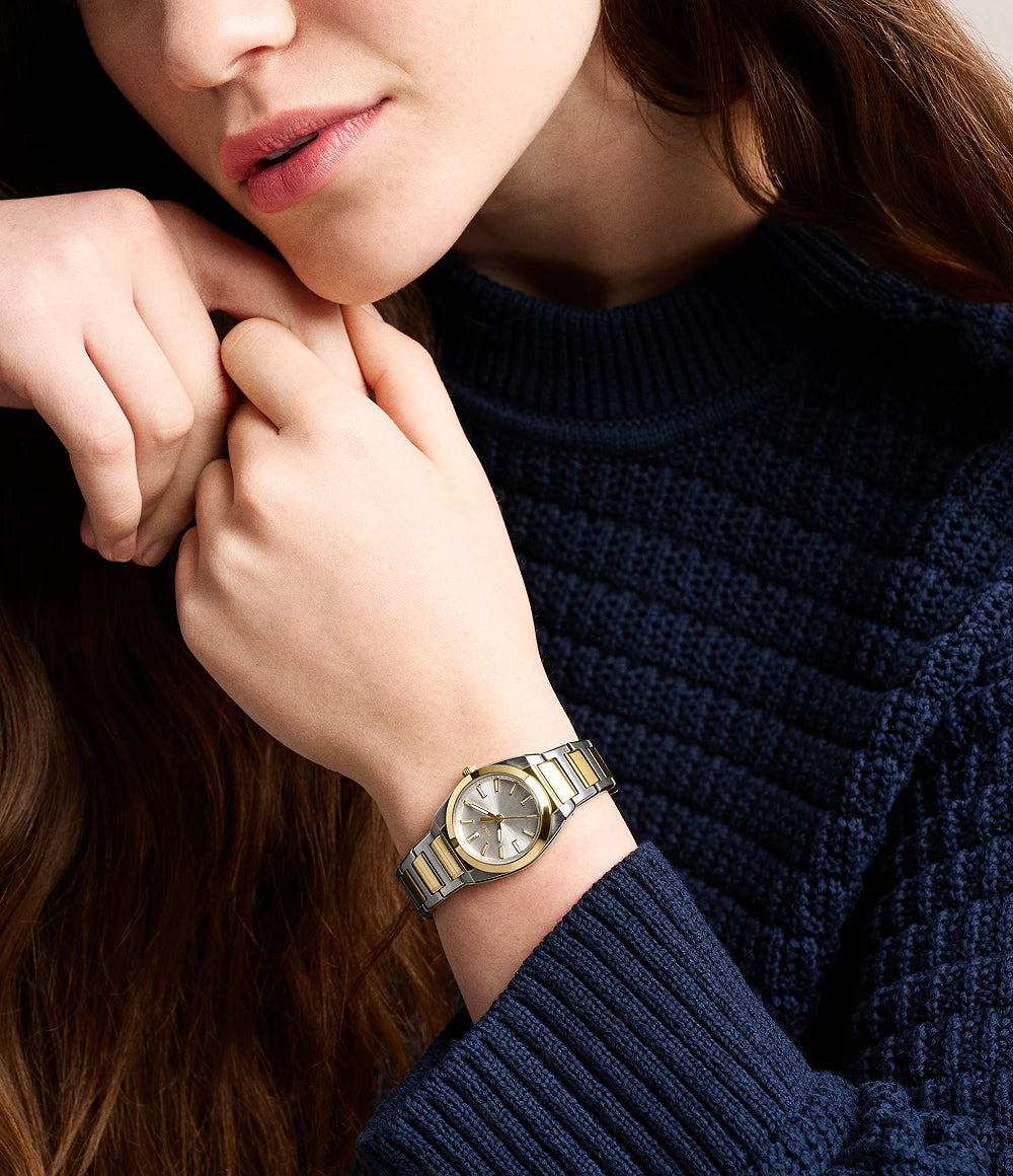 Fossil Everett Three-Hand Two-Tone Stainless-Steel Watch