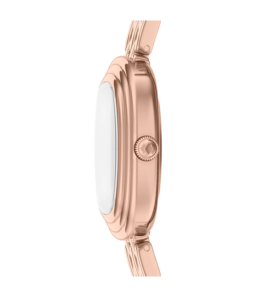 Fossil Emerson Three-Hand Rose Gold-Tone Stainless-Steel Watch