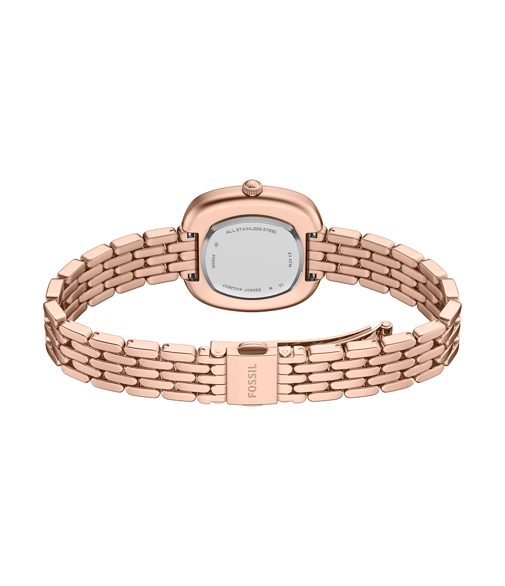 Fossil Emerson Three-Hand Rose Gold-Tone Stainless-Steel Watch