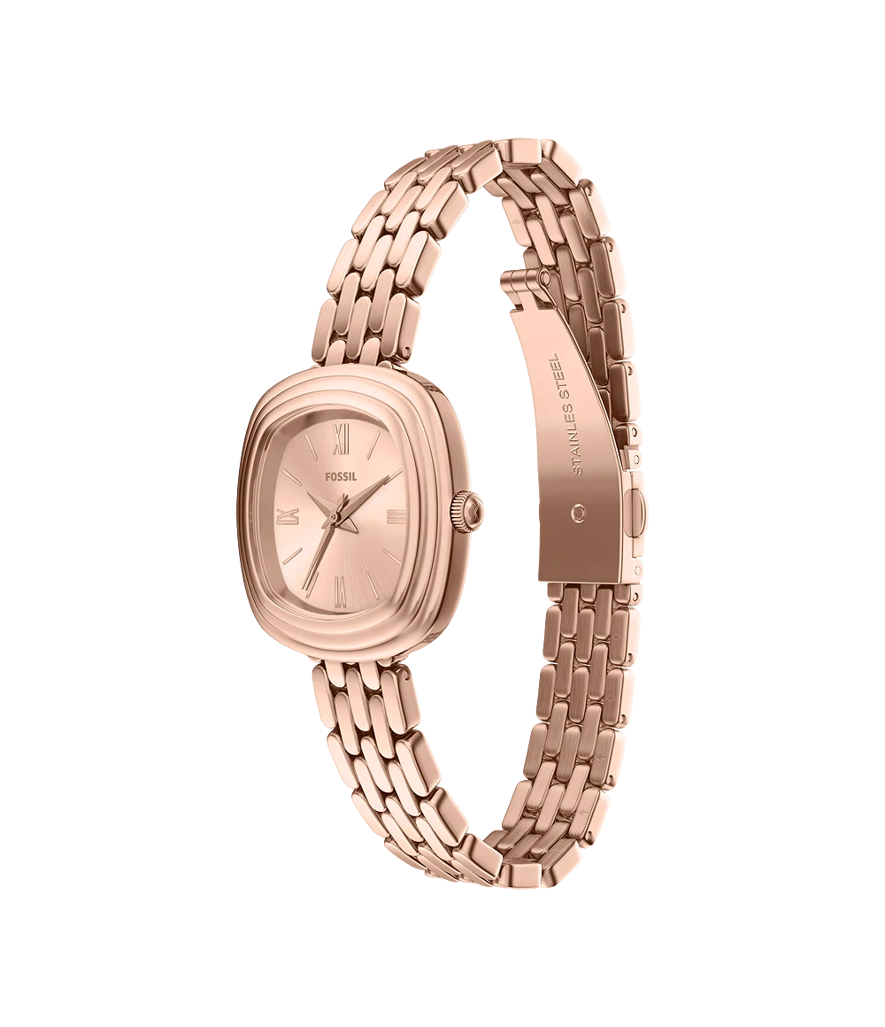 Fossil Emerson Three-Hand Rose Gold-Tone Stainless-Steel Watch