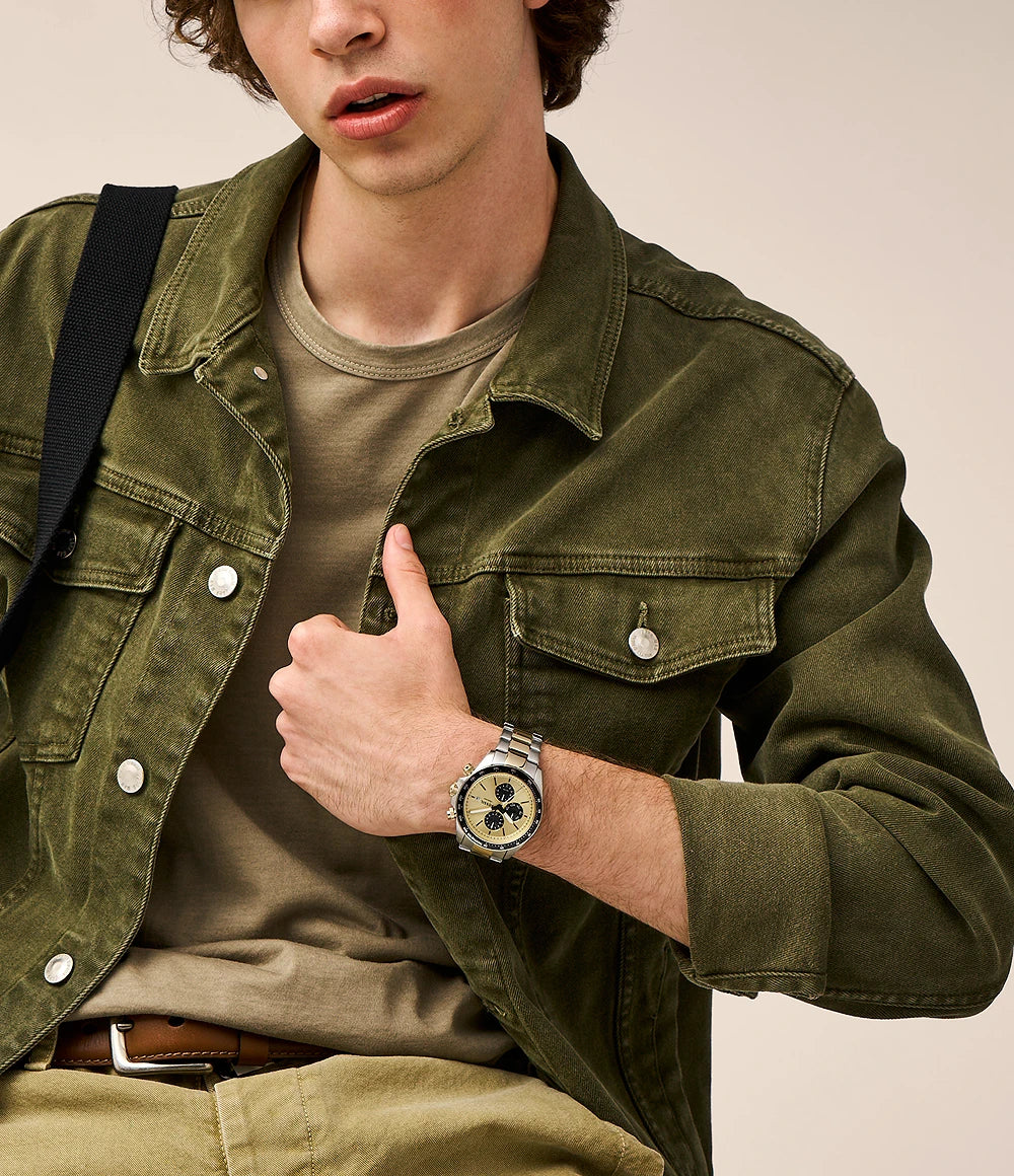 Fossil Autocross Multifunction Two-Tone Stainless Steel