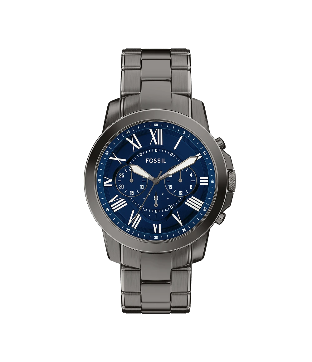 Fossil Grant Chronograph Gunmetal Stainless-Steel Watch
