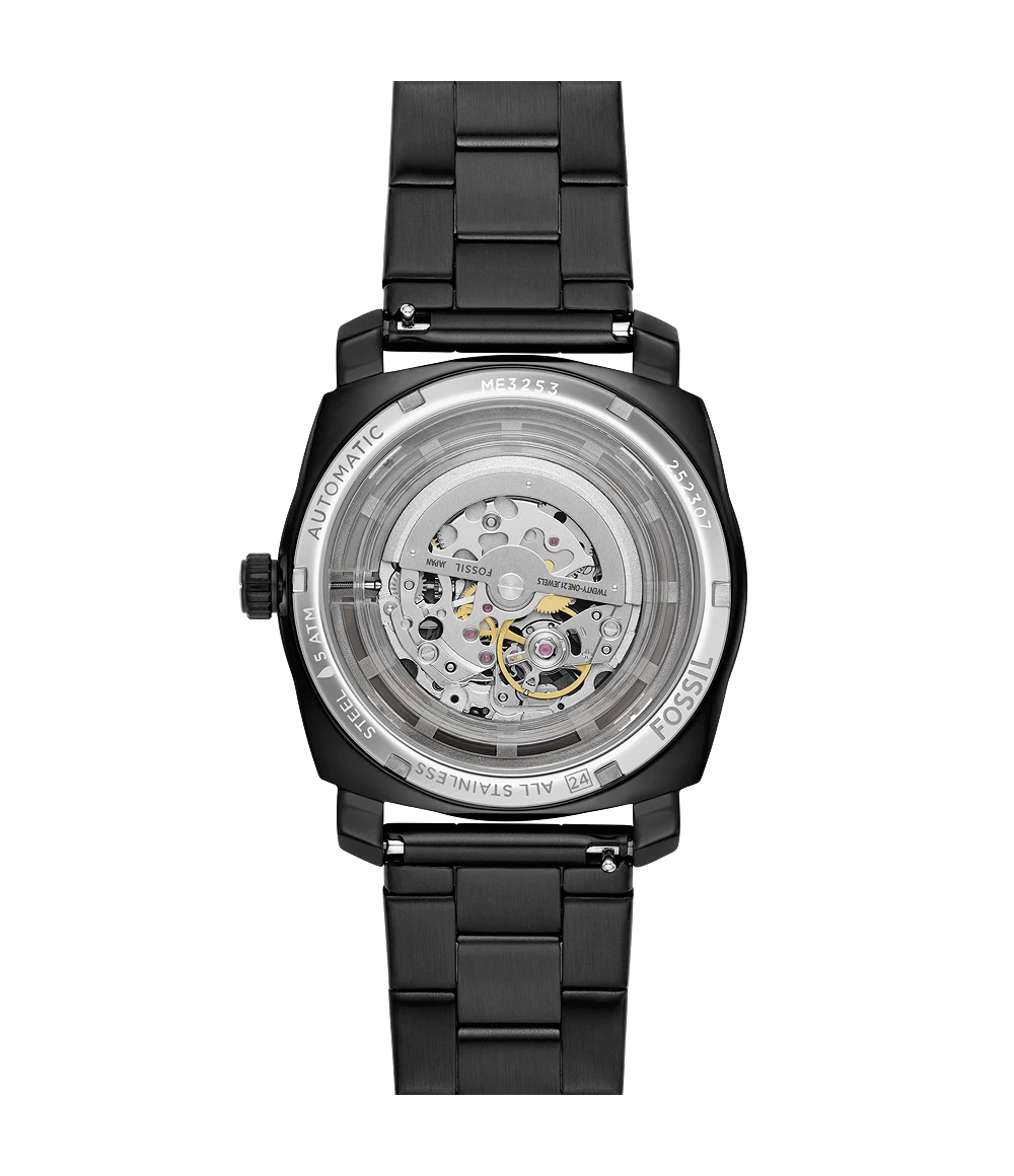 Fossil Machine Automatic Black Stainless-Steel Watch