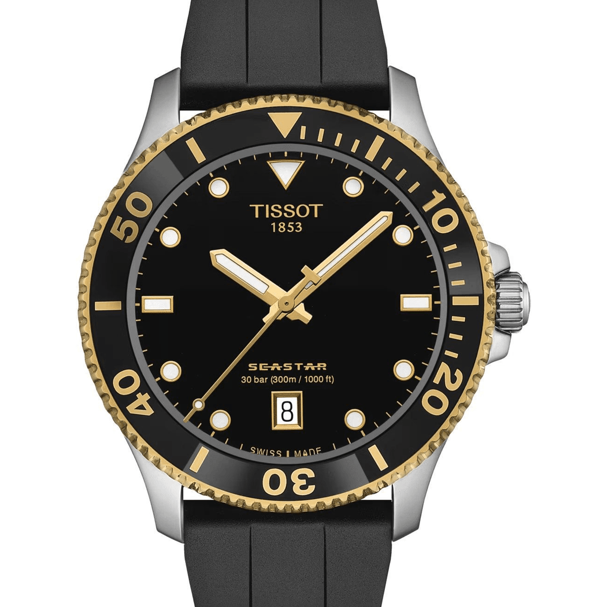 Tissot seastar powermatic deals 80 black